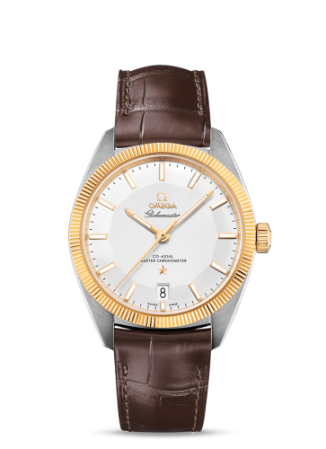 Omega Globemaster Stainless Steel / Yellow Gold / Silver / Alligator